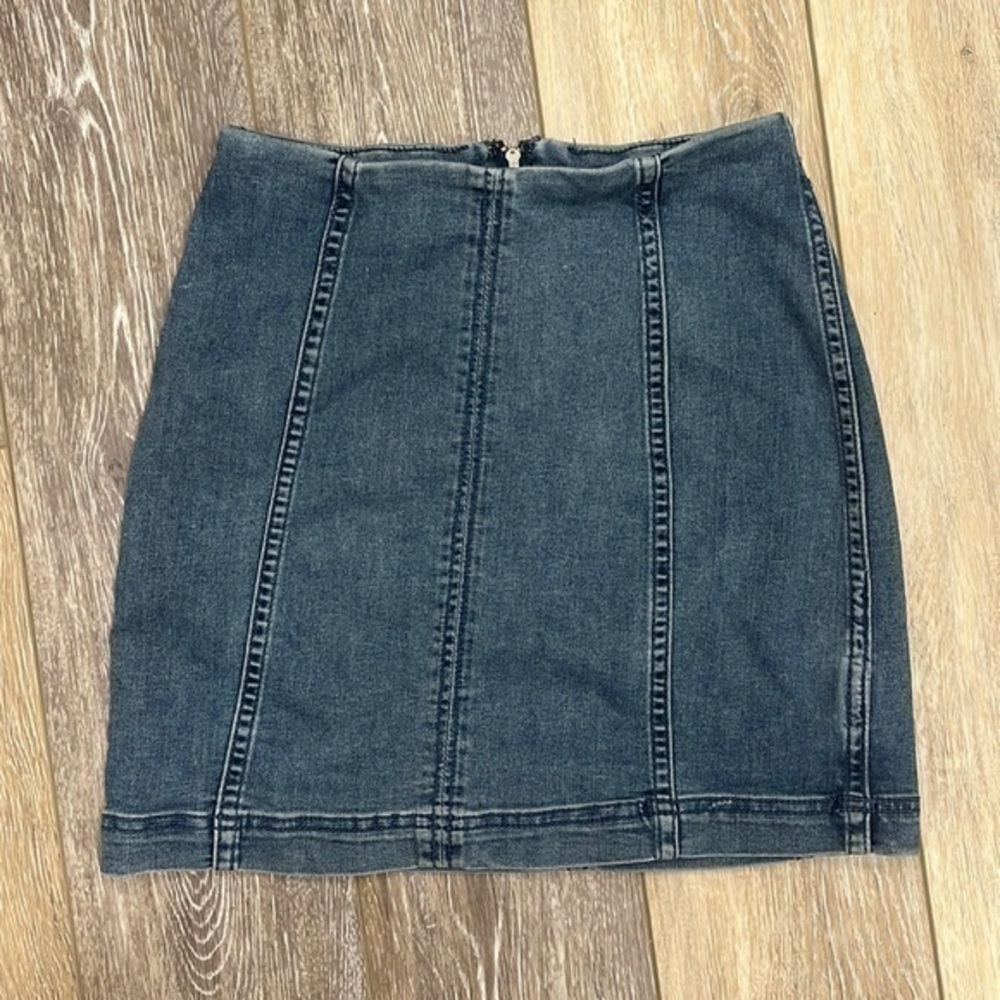 Free People Denim Jean Skirt Size 0